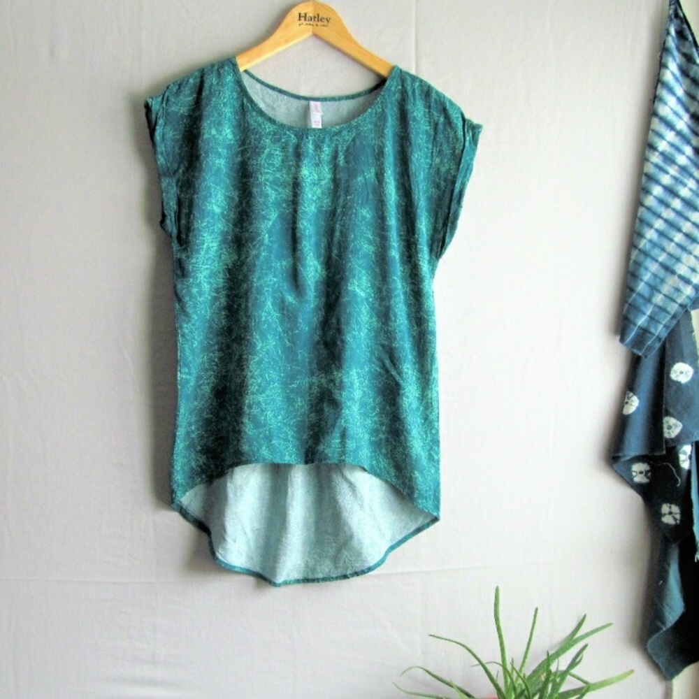 Soft tie-dye like top